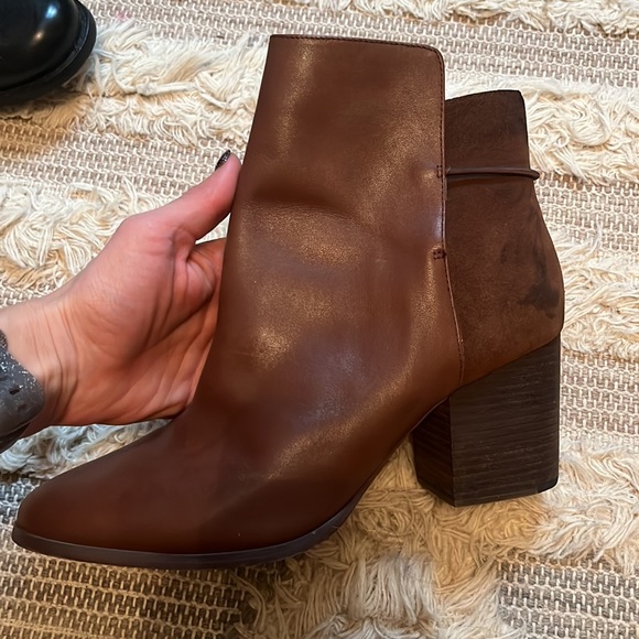 Kate spade Saturday brown leather and suede booties size 8 - Picture 7 of 9